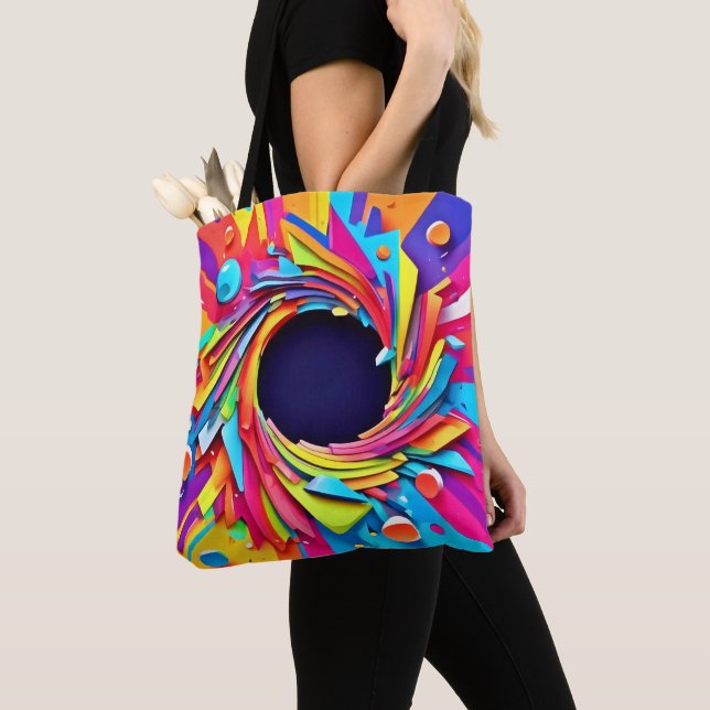 Vortex of Vitality Art Tote Bag (Close Up)