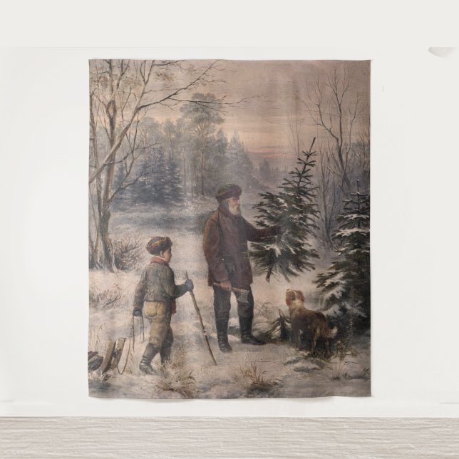 Vorweihnacht | F Kruger| German Christmas Tapestry (Front)
