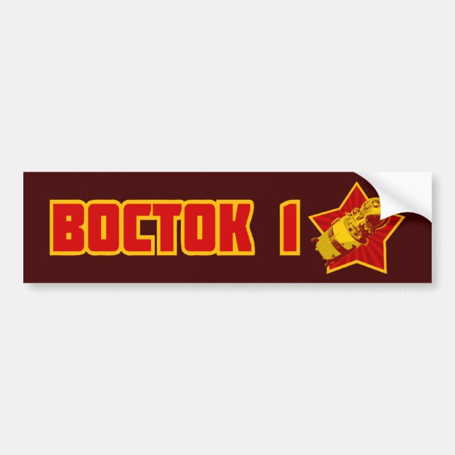 Vostok 1 Bumper Sticker (Front)