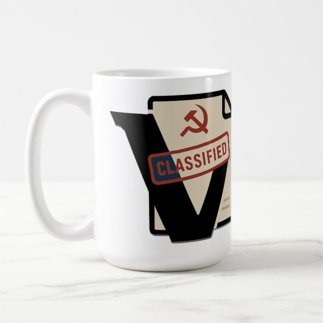 Vostok Logo Mug – Access Denied Until Caffeinated (Left)