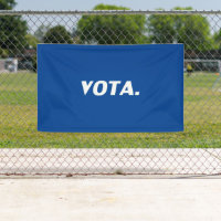 Vota vote in Spanish white blue modern political