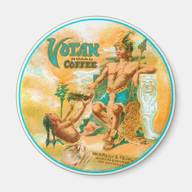 Votan Coffee Magnet (Front)