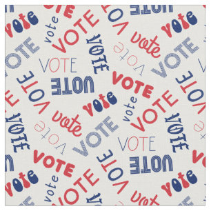 Vote 2020 Typography pattern Fabric