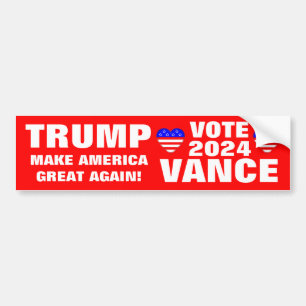 Vote 2024 Trump Vance Bumper Sticker