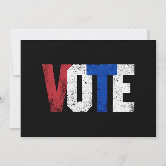 Vote 2024 USA Election Voting Right Vintage  Invitation (Front)