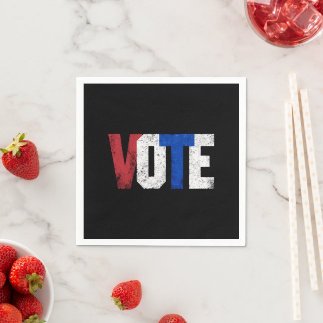 Vote 2024 USA Election Voting Right Vintage  Napkin (Insitu)