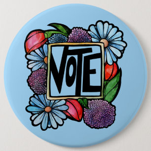 VOTE  6 CM ROUND BADGE
