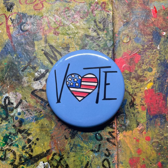 VOTE  6 CM ROUND BADGE (Creator Uploaded)