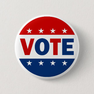 VOTE 6 CM ROUND BADGE