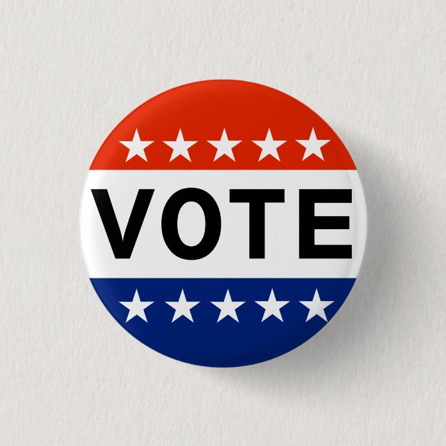 Vote America 3 Cm Round Badge (Front)