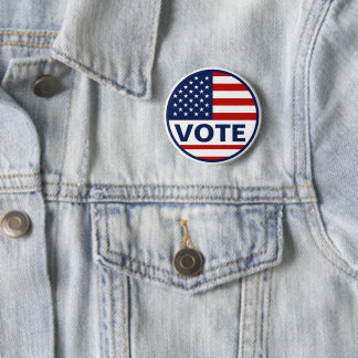 Vote American Flag Presidential Election 6 Cm Round Badge