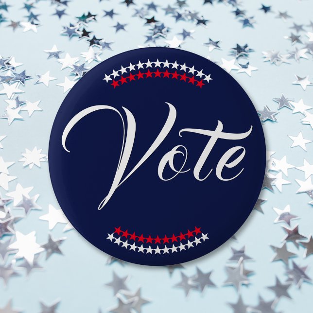 Vote American Presidential Election Patriotic USA 6 Cm Round Badge (Vote American Presidential Election Patriotic USA Button)