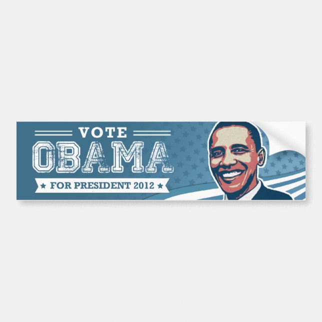 Vote Barack Obama For President Bumper Sticker (Front)