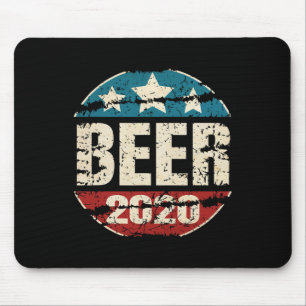 Vote Beer Funny Alcohol Anti Trump Biden Voted For Mouse Pad