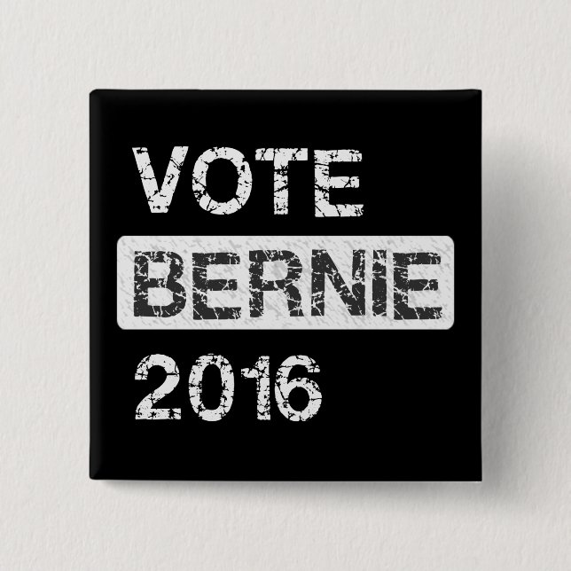 Vote Bernie Sanders 2016 15 Cm Square Badge (Front)