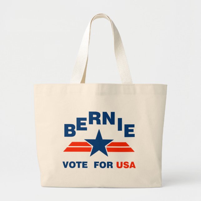 Vote Bernie Sanders 2016 Large Tote Bag (Front)