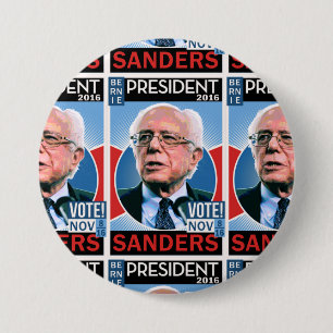 Vote Bernie Sanders Nov. 8, 2016 7.5 Cm Round Badge