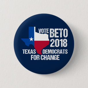 Vote Beto 2018 Senate Texas Democrats 6 Cm Round Badge