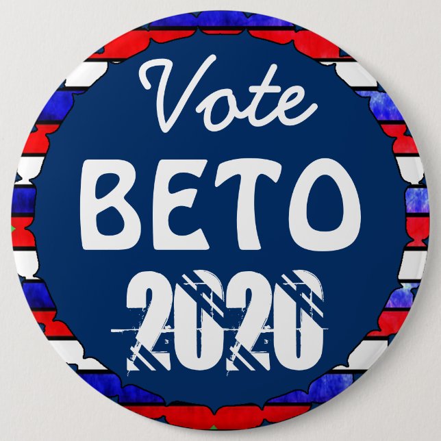 Vote Beto O'Rourke for President 2020 US Election 6 Cm Round Badge (Front)