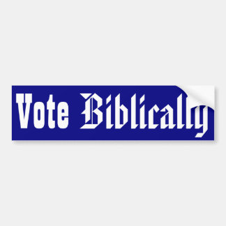 Vote Biblically Bumper Sticker