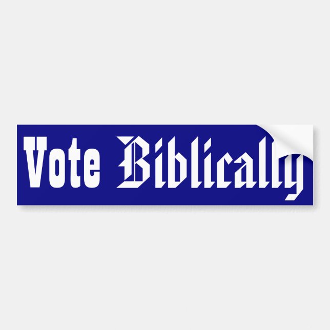Vote Biblically Bumper Sticker (Front)