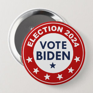 Vote Biden Election 2024 10 Cm Round Badge