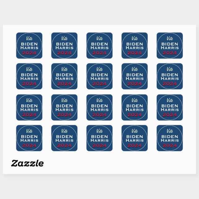 Vote Biden Harris 2024 Campaign Stickers (Sheet)