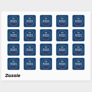 Vote Biden Harris 2024 Square Campaign Stickers