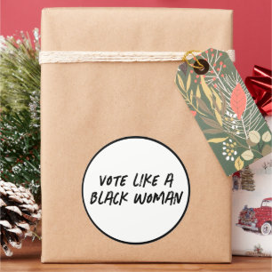 Vote Blue 2024 Like A Black Woman Stickers