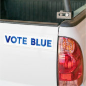 Vote Blue bold watercolor text political Bumper Sticker (On Truck)