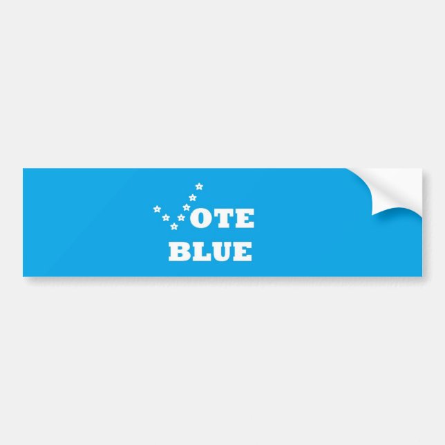 Vote Blue - Bumper Sticker (Front)