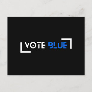 Vote Blue Customisable Postcard