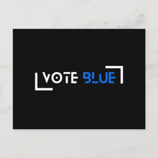 Vote Blue Customisable Postcard