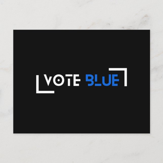 Vote Blue Customisable Postcard (Front)
