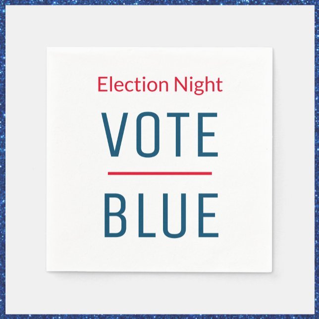 Vote Blue Election Night Napkins (Creator Uploaded)