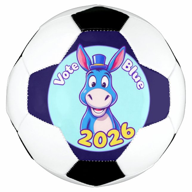 vote blue in 2026 soccer ball (Front)