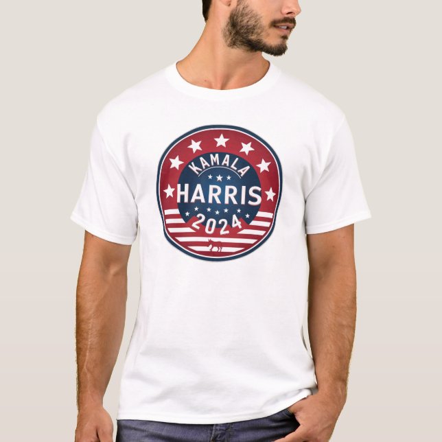 Vote Blue - Kamala Harris Political Humour T-Shirt (Front)