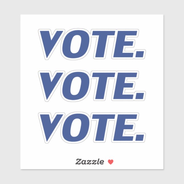 "vote" blue letters - (Sheet)