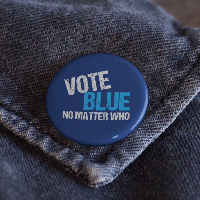 Vote Blue No Matter Who Democrat 6 Cm Round Badge (Creator Uploaded)