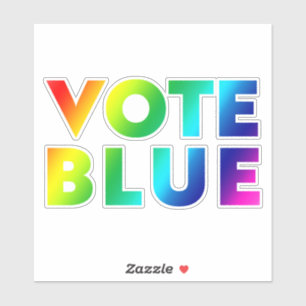 "Vote Blue" pride lgbtq lgbt rainbow colours