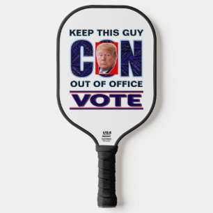 Vote Blue Resist 2024 Presidential Pickleball Paddle