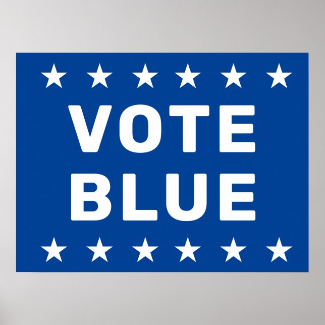 Vote Blue sign (Front)