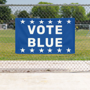 Vote Blue sign