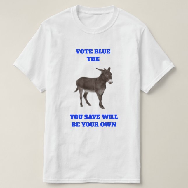 Vote Blue T-Shirt (Design Front)