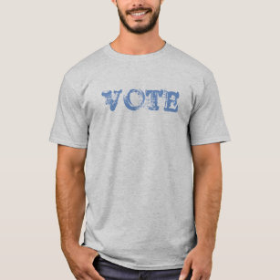 VOTE (Blue) T shirt. T-Shirt