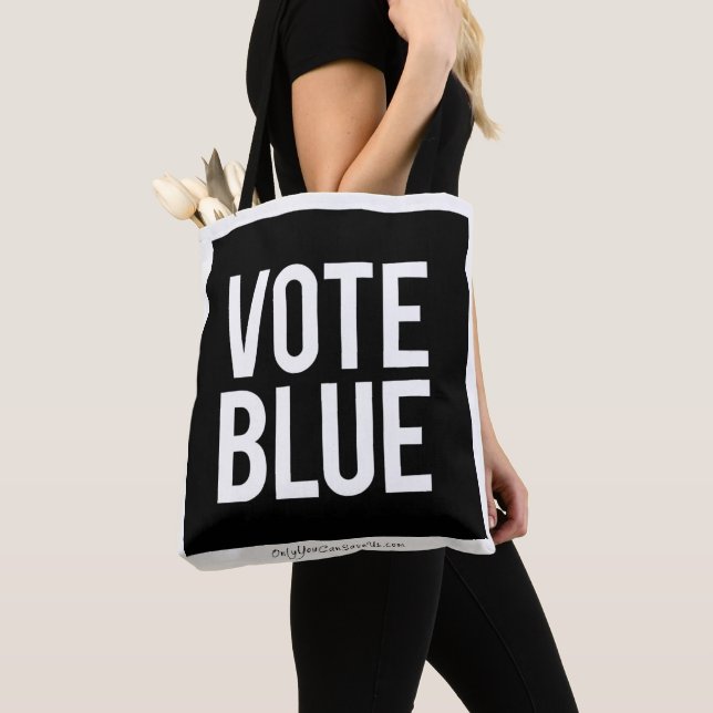 VOTE BLUE Tote (Close Up)