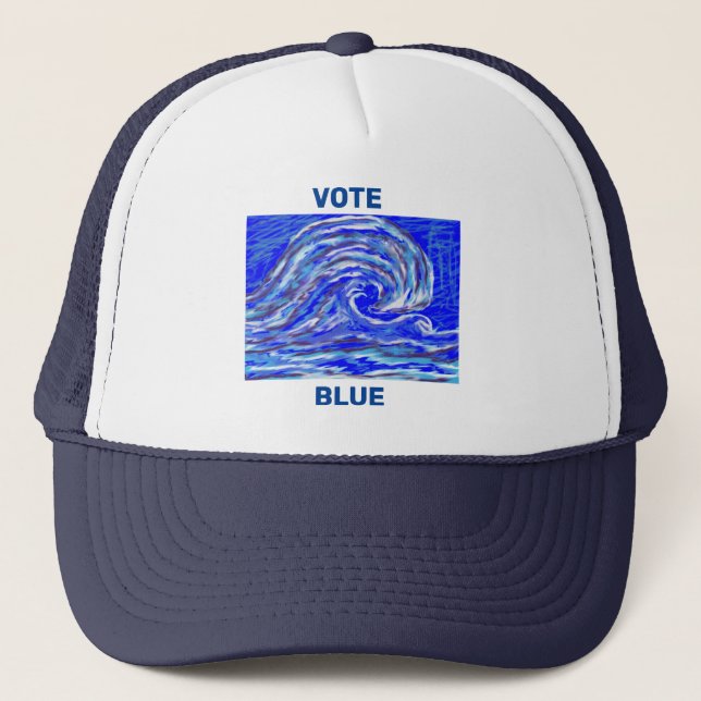 Vote Blue! Trucker Hat (Front)