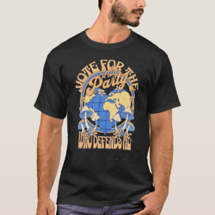 Vote Blue Vote For Earth Sticker T-Shirt
