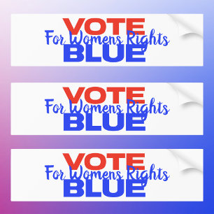 Vote Blue Voting USA Democratic Political Red Blue Bumper Sticker