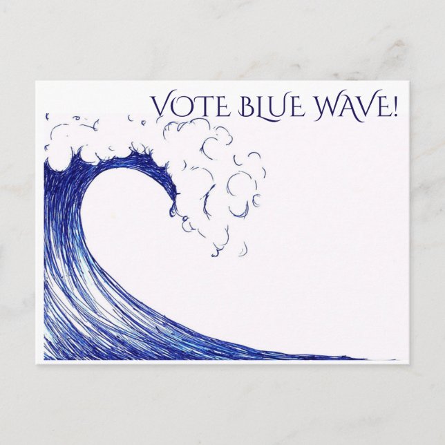 Vote Blue Wave! - Postcard (Front)